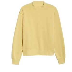 Alo yoga freestyle sweatshirt sulphur wash yellow